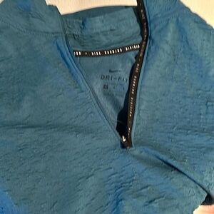 Men’s Nike DriFit running 3/4 zip long sleeve shirt